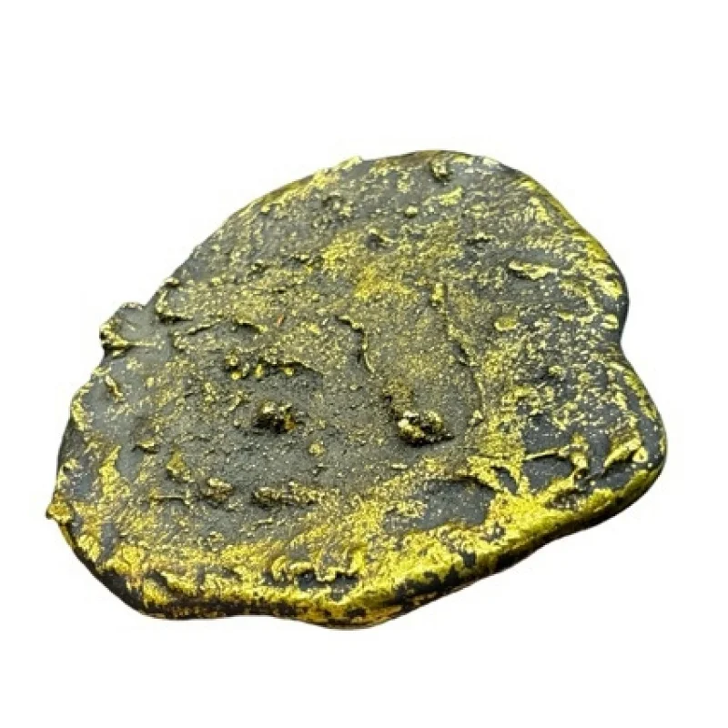 Wholesale of antique crafts: gilded irregular-shaped dog head , solid gold collectible art ornaments