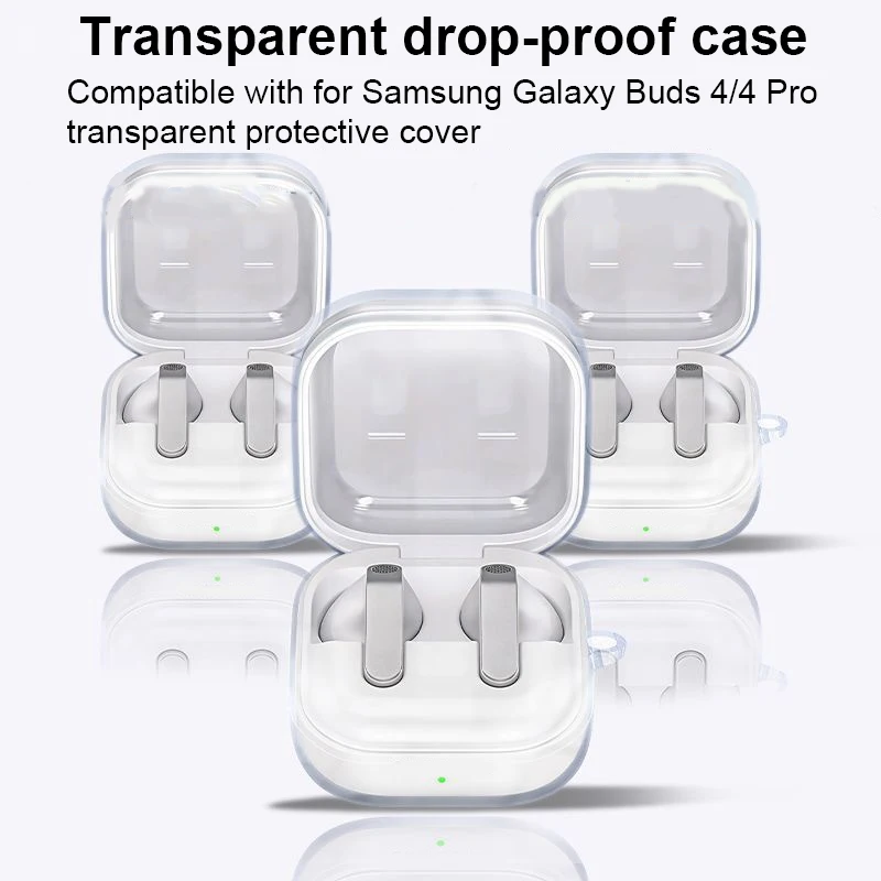 

For Samsung Galaxy Buds 4/Buds 4 Pro Case Ultra-Thin TPU Cover Crystal Clear Shockproof Dustproof Support Wireless Charging Case