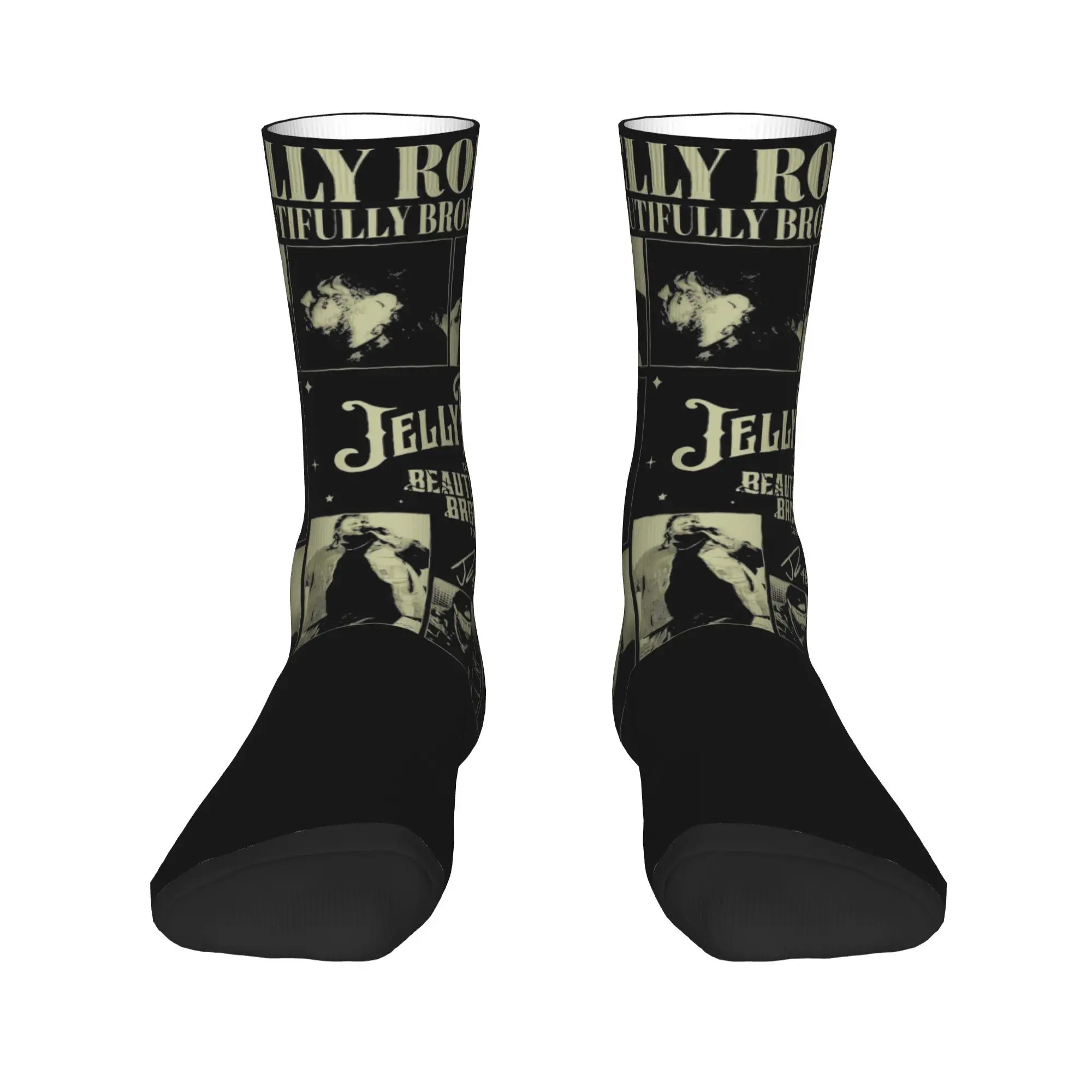 90s Jelly Roll 2024 Concert Socks for Women Men All Seasons The Beautifully Broken Tour  Comfortable Crew Socks Non-slip