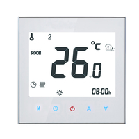 16A /5A 95-240V Weekly Programmable LCD Display T-ouch Screen Electric Heating Thermostat Room Temperature Controller