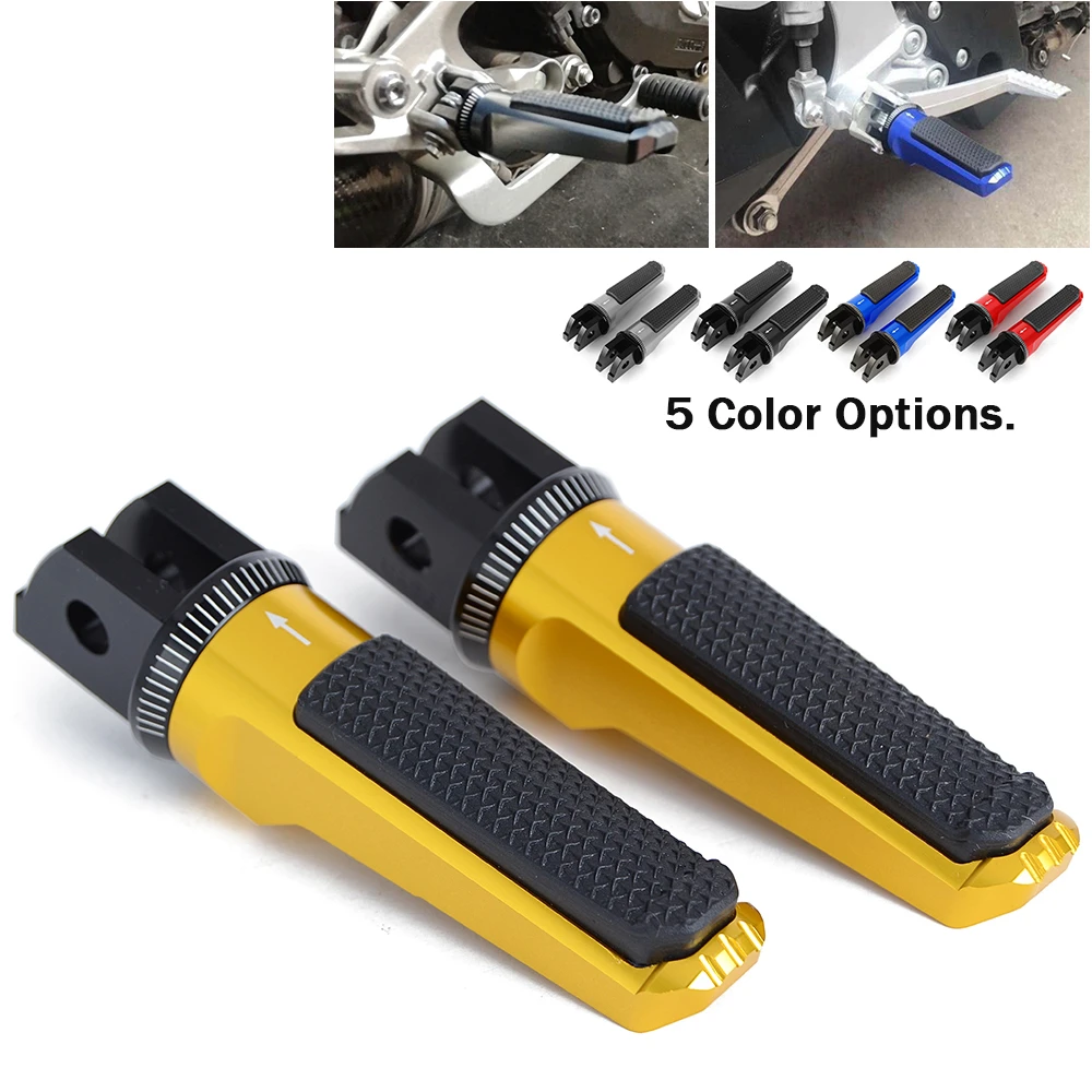 Front Rider Foot Pegs Pedal Rear Passenger Footrest For Yamaha XSR700  XSR900 MT07 MT09 TRACER GT XJ6 DIVERSION F FZ6 FAZER S2