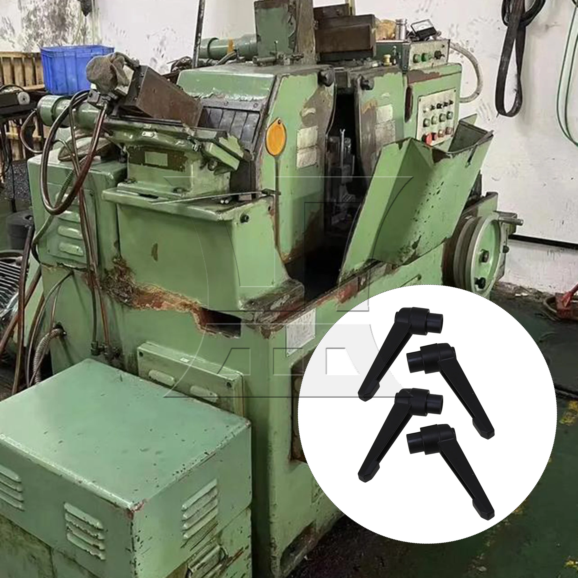 

Black Machinery M8 Female Thread Adjustable Handle Metal Knob Lever Pack of 4