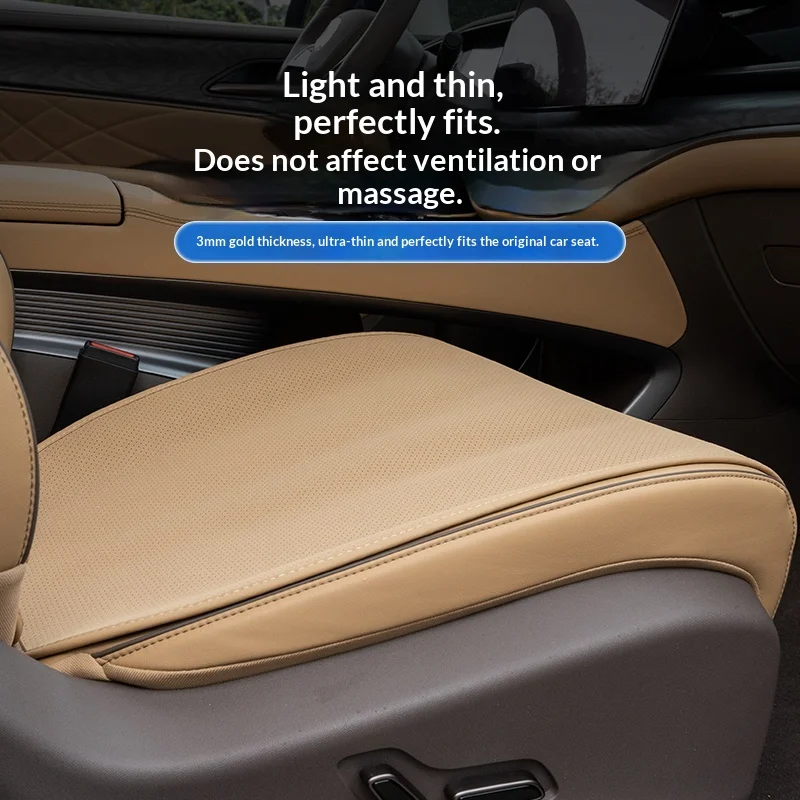 For Tengshi D9 Suede Seat Covers, Seat Protection Pads, Ventilated, All-Season, Scratch-Resistant, Car Interior Accessories