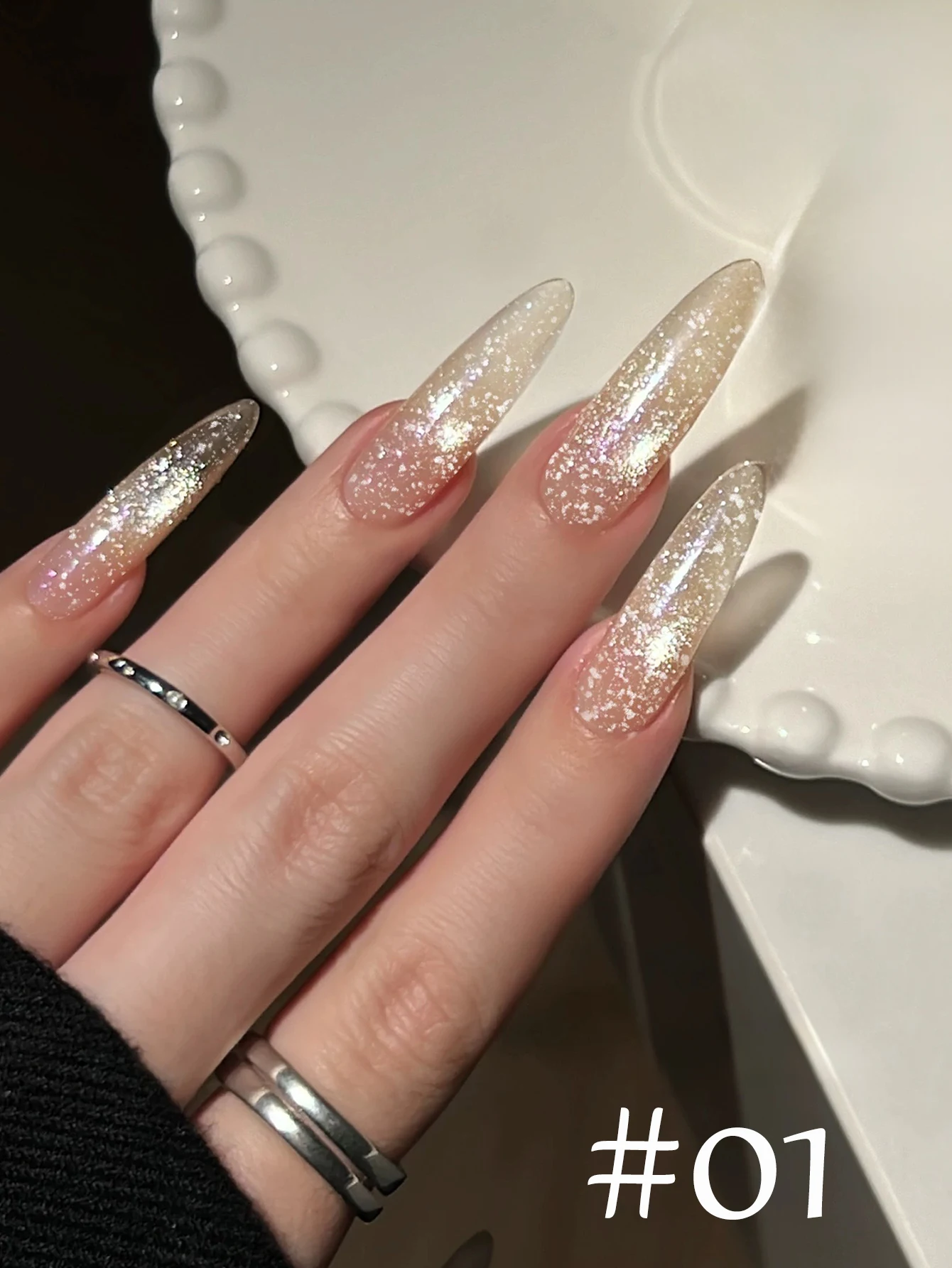 

1pcs PSK Summer Glitter Pink Nails Hot Selling Aurora Sparkling Ice Gel Nail Polish 2025 Flashy Whitening Nail Art Nail Supplies