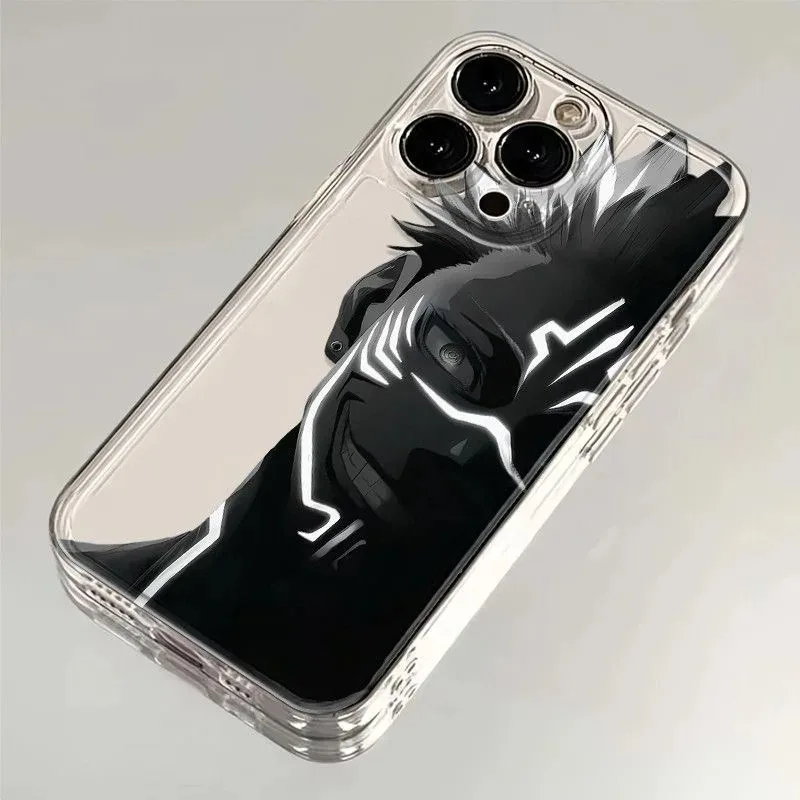 Luxuriöse Comic-Ryomen-Sukuna stoßfeste Handyhülle für iPhone 11 12 13 14 15 16 17 Pro Max Plus 17 Pro, transparente weiche TPU-Hülle ﻿ ﻿