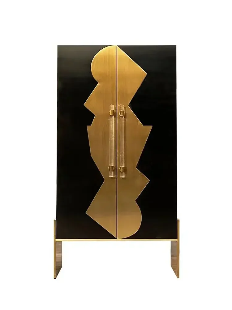 

Modern luxury wine cabinet living room display cabinet lobby high-end partition storage side cabinet