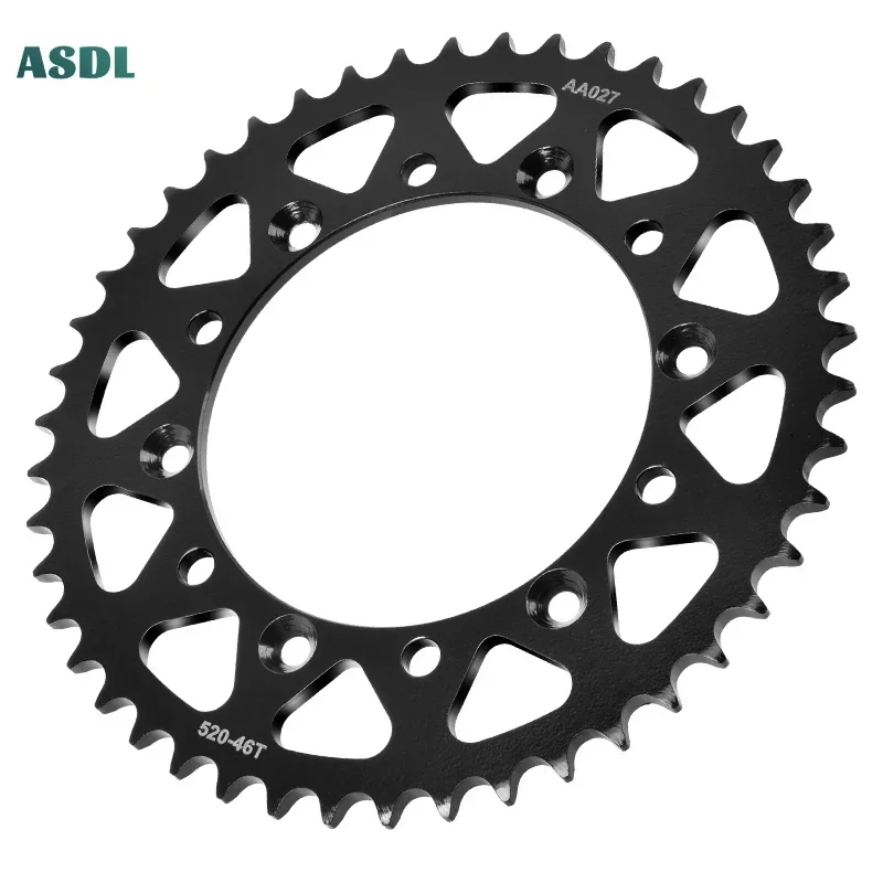 520 46T Motorcycle Rear Sprocket Chain Wheel For Yamaha FZ6 FZ6R FZ-6R 11-17 XJ620S 09-15 XJ6  XJ620S 09-15 FZ1 520-46T Tooth