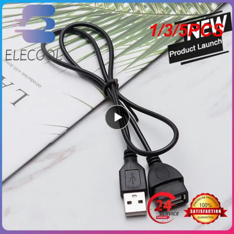 

1/3/5PCS USB 2.0 Cable Extension Cable 0.6m/1m/1.5m Wired Data Transmission Cable Display Projector Super High Speed Data