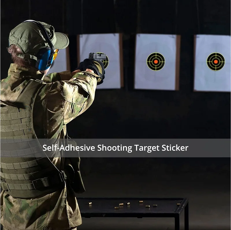 100/200 Stück Schießzielaufkleber Selbstklebende Reaktive Spritzer-Ziele für Jagd-Übungen Schießtraining Werkzeuge – Detail 5