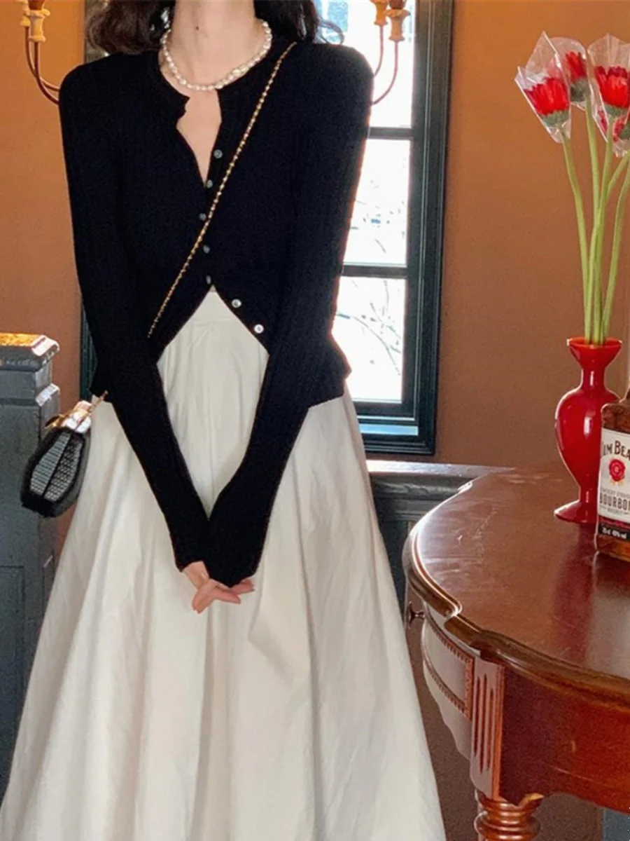 

Emily Clud Recommended White High Waist Midi A-Line Pleated Skirt Women's Faion plus Size f-length Umbrella Skirt