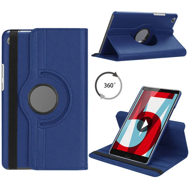 

360 Rotating Case for Huawei MediaPad M5 8.4 Stand Cover PU Leather Case for Huawei Mediapad M5 8.4 SHT-AL09 SHT-W09 Cover Cases