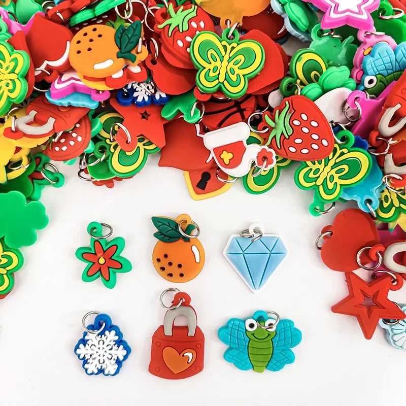 Hangers DIY Kleurrijke Loom Elastiekje Armband Sieraden Maken Kralen Speelgoed Kleurrijke Dierenbloem Kralen Willekeurige Stijl Elastiekjes