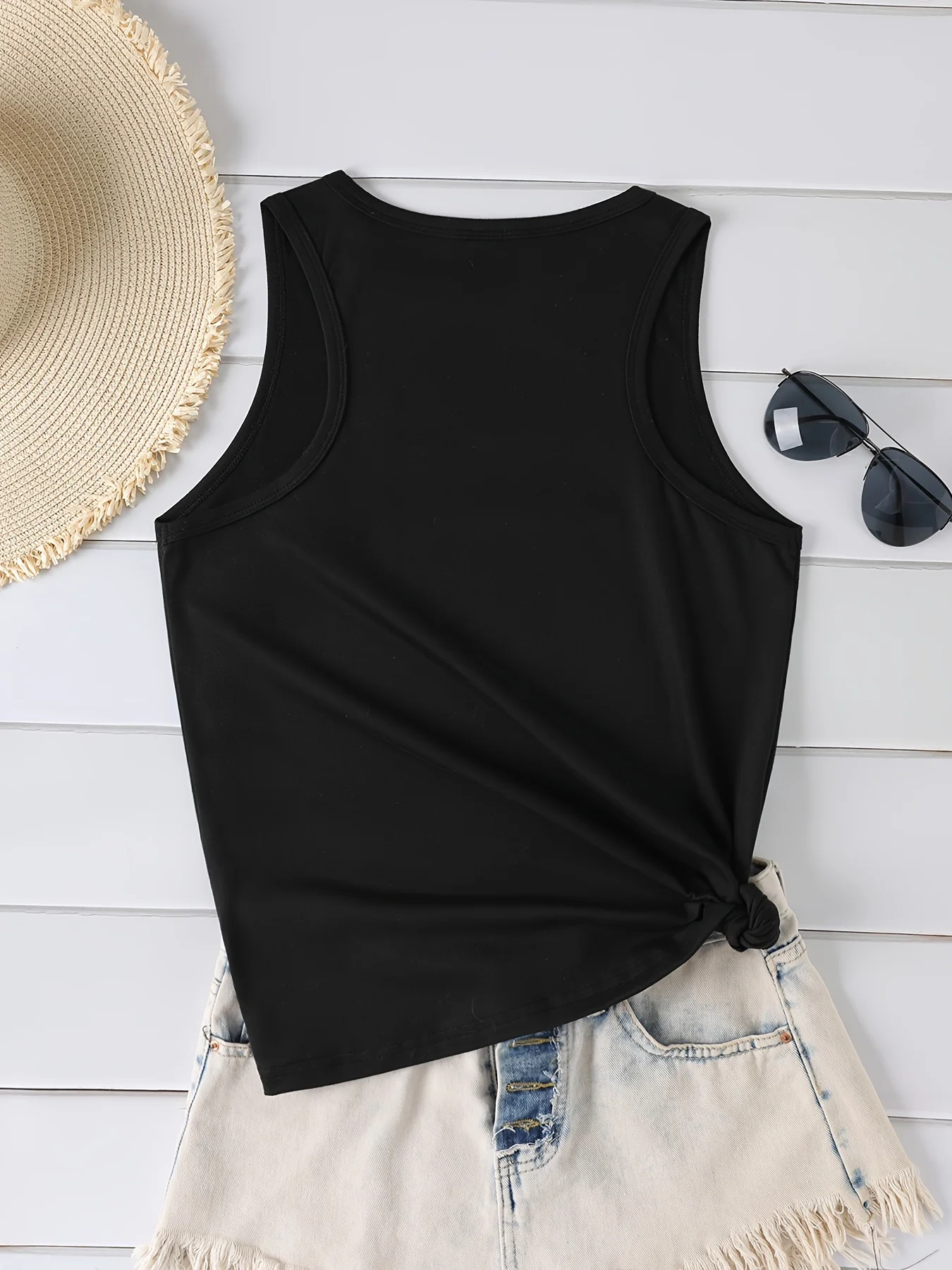 Namaste Lotus Flower Meditation Print Women's Fashion Tank Tops Funny Graphic Crew Neck Sleeveless T Shirt Clothes Ladies Vest