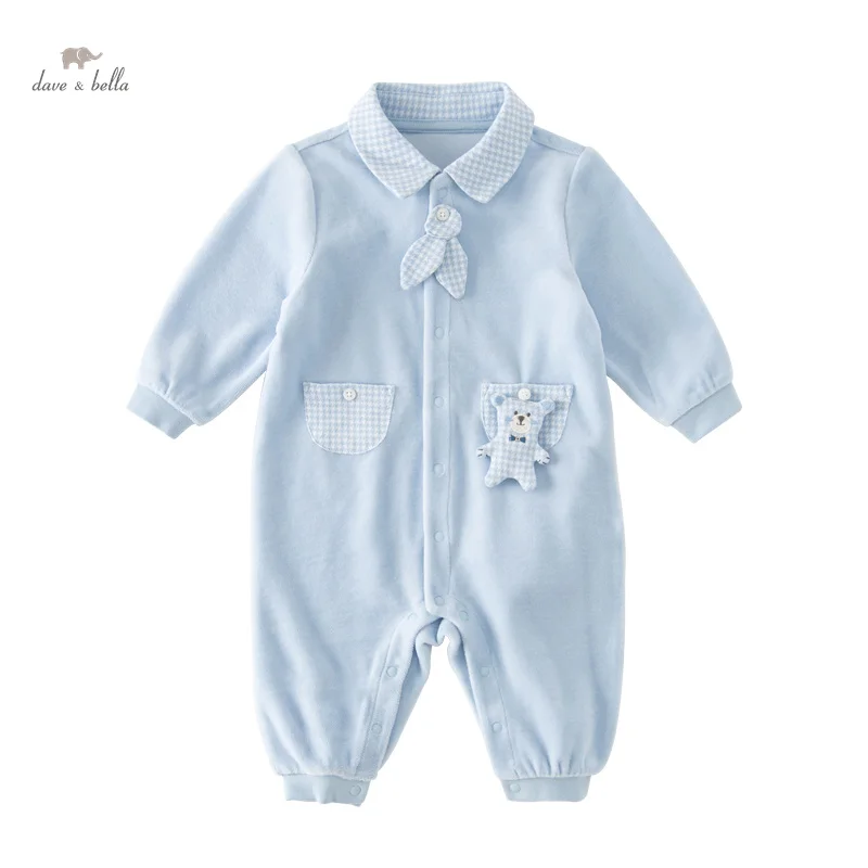 Dave Bella Baby Jumpsuit Romper Newborn Creeper Autumn Boys Romper Casual Fashion Comfortable Lovely Gentle DB3236212