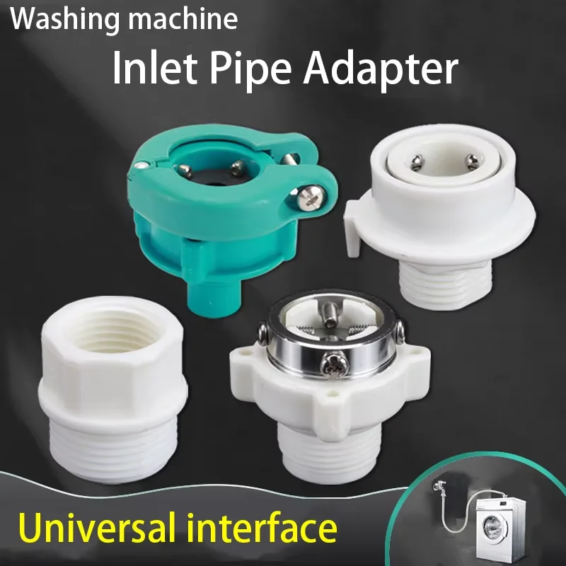 

1/2" 3/4" Universal Snap Connector Washing Machine Inlet Pipe Adapter Quick Joint Tap Hose Coupling Adapter Car Washing Fitting