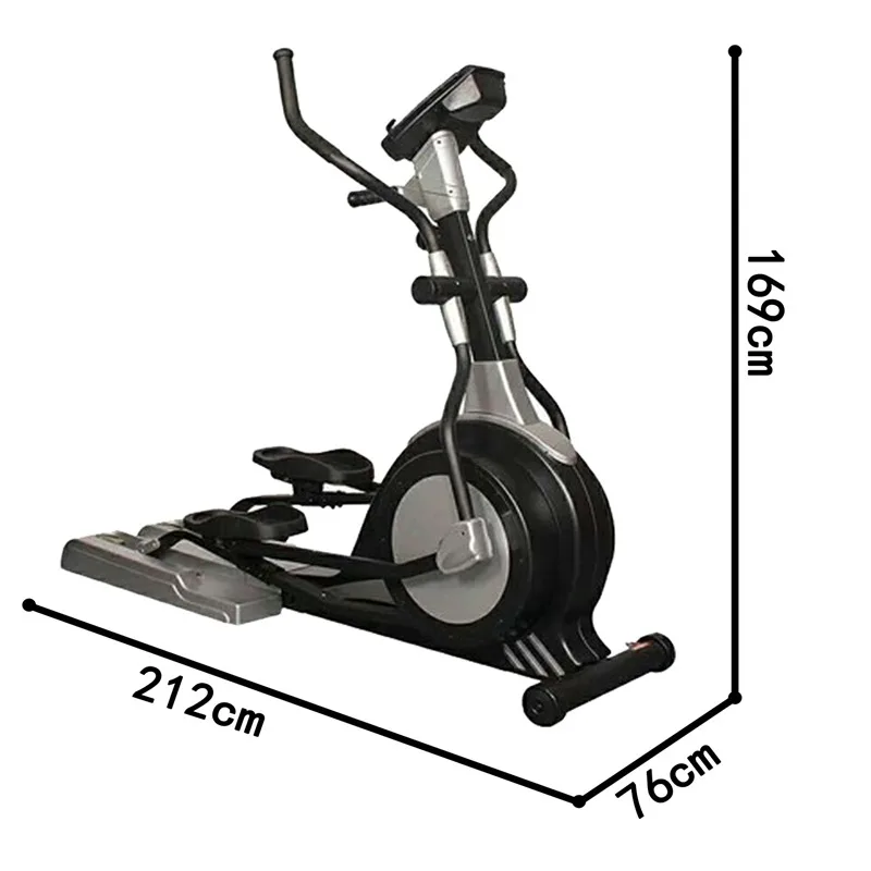 Home Commercial Fitness Spacewalker - Gym Magnetic Resistance Adjusted Cross Trainer Elliptical Machine Stepper Exercise Bike