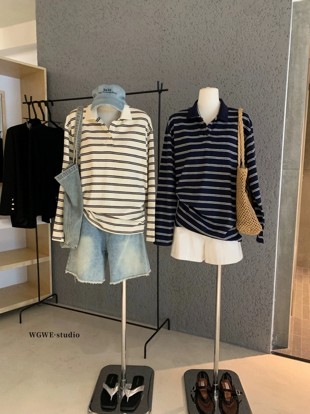 

Korean contrasting color one-shoulder short-sleeved T-shirt for women 2025 summer new irregular knitted top
