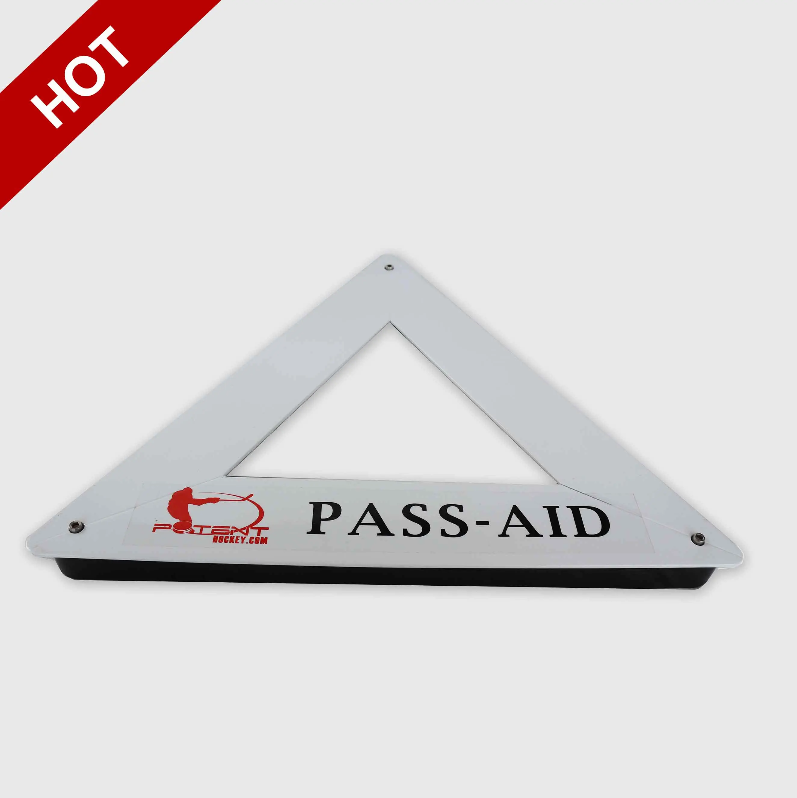 2026/Factory OEM Ice Hockey Training Equipment Restailess Steel Triangle Passer Puck Bouncer Re-Striker HS-1601 Model for Practi