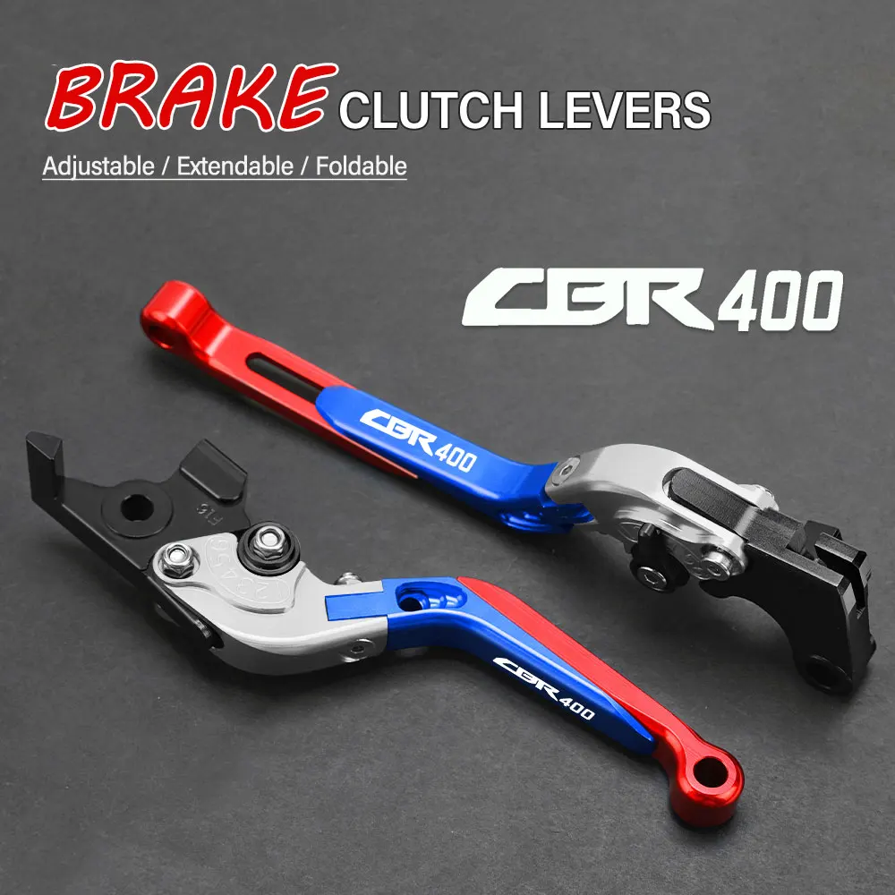 FOR Honda CBR400 CBR 400 1986-1992 1993 1994 Motorcycle Hand Brake Clutch Adjustable Levers Handle Folding Extendable Lever grip