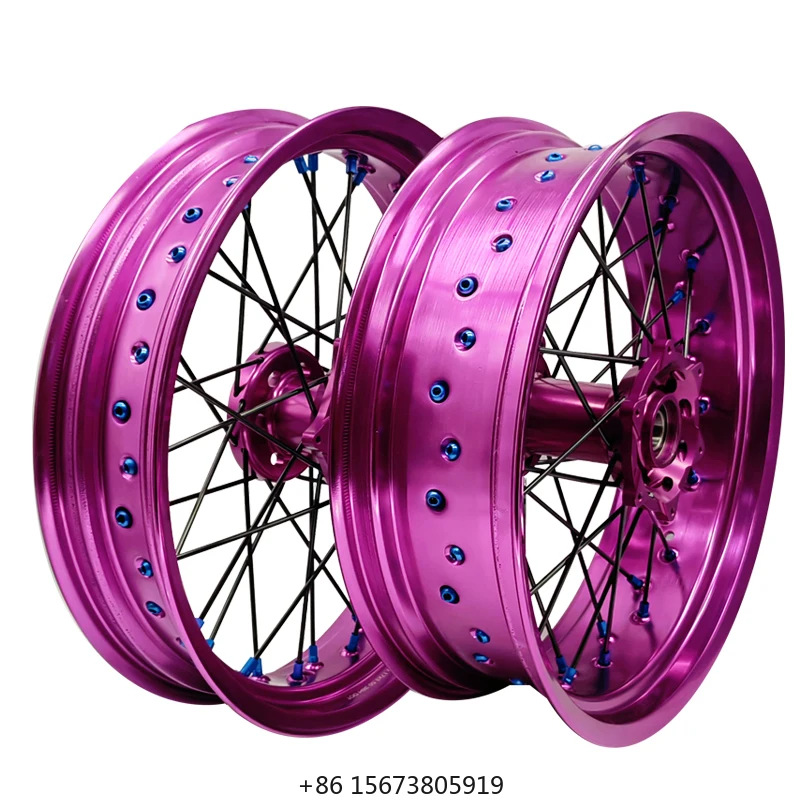 

17 Inch 36 Spoke EXC SXF SX XC 125 250 350 450 Racing Motorcycle Wheels Set 17" Motorcycle Wheels for