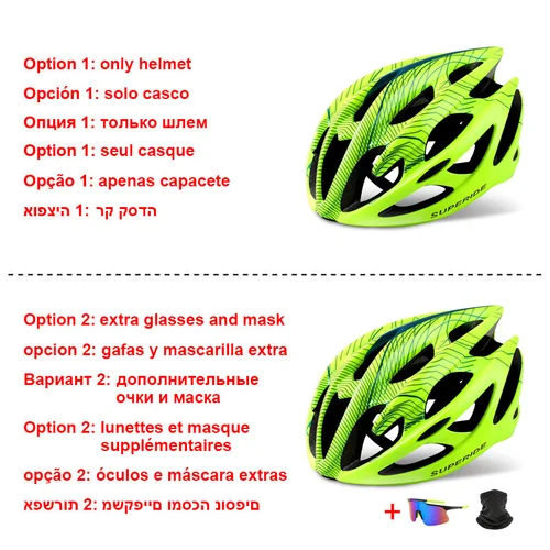 Imagen 2 del producto SUPERIDE hombres mujeres MTB casco de bicicleta integralmente moldeado casco de ciclismo deportes ultraligero bicicleta de carretera casco de bicicleta de montaña