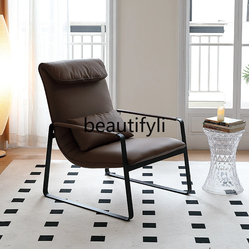 كرسي ترفيهي مصمم خفيف فاخر كرسي فردي لغرفة المعيشة أريكة كرسي نمر حديث بسيط #2
