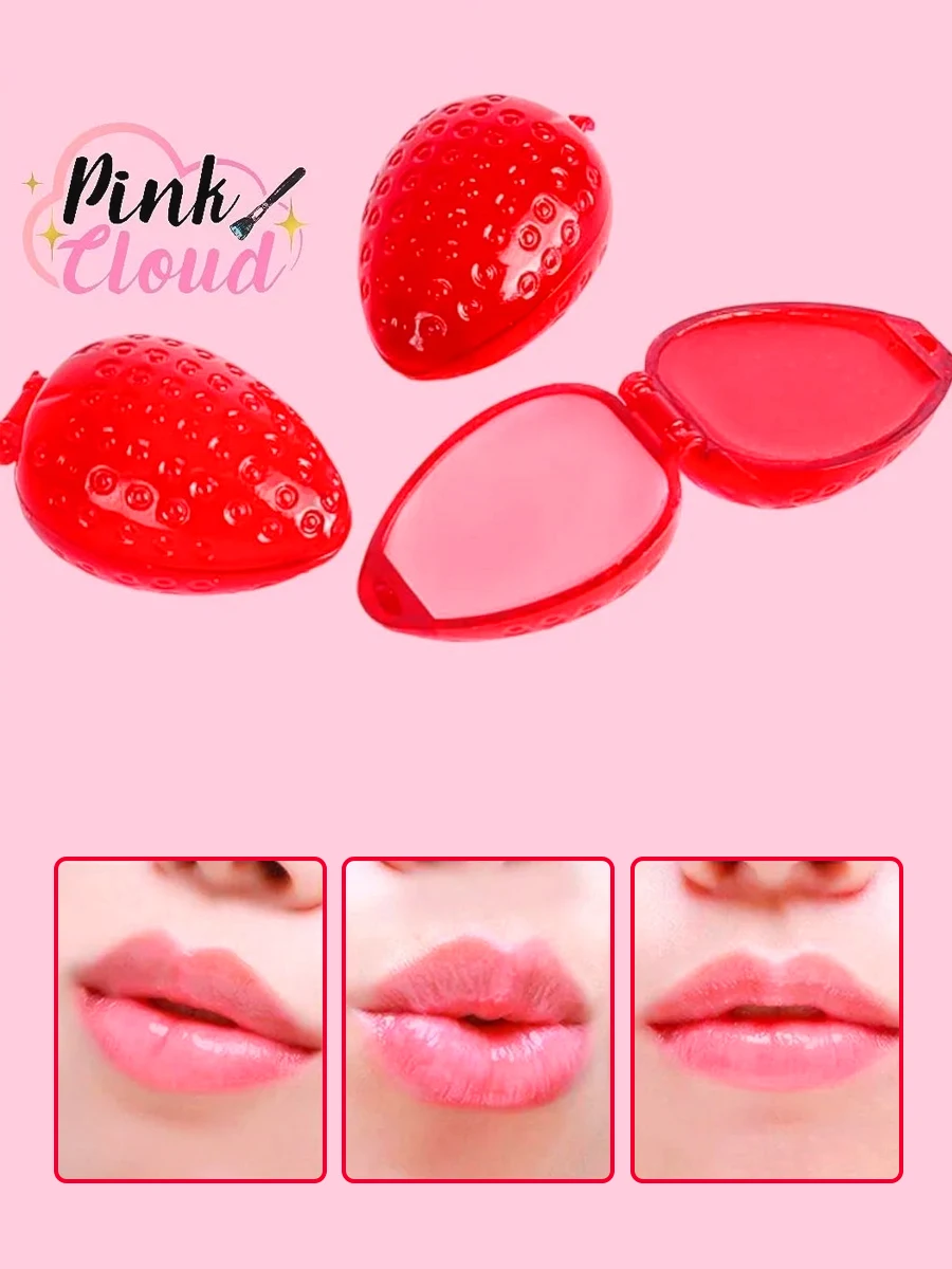 24 Pack of strawberry-flavored lip balms, moisturizing and protective against dryness and cracks