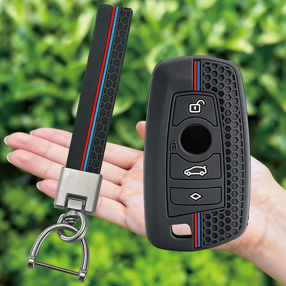 Silicone Car Key Fob Cover Case Shell For BMW F30 F31 F32 F20 F21 F10 X1 X3 X5 1 3 5 Series M3 M4