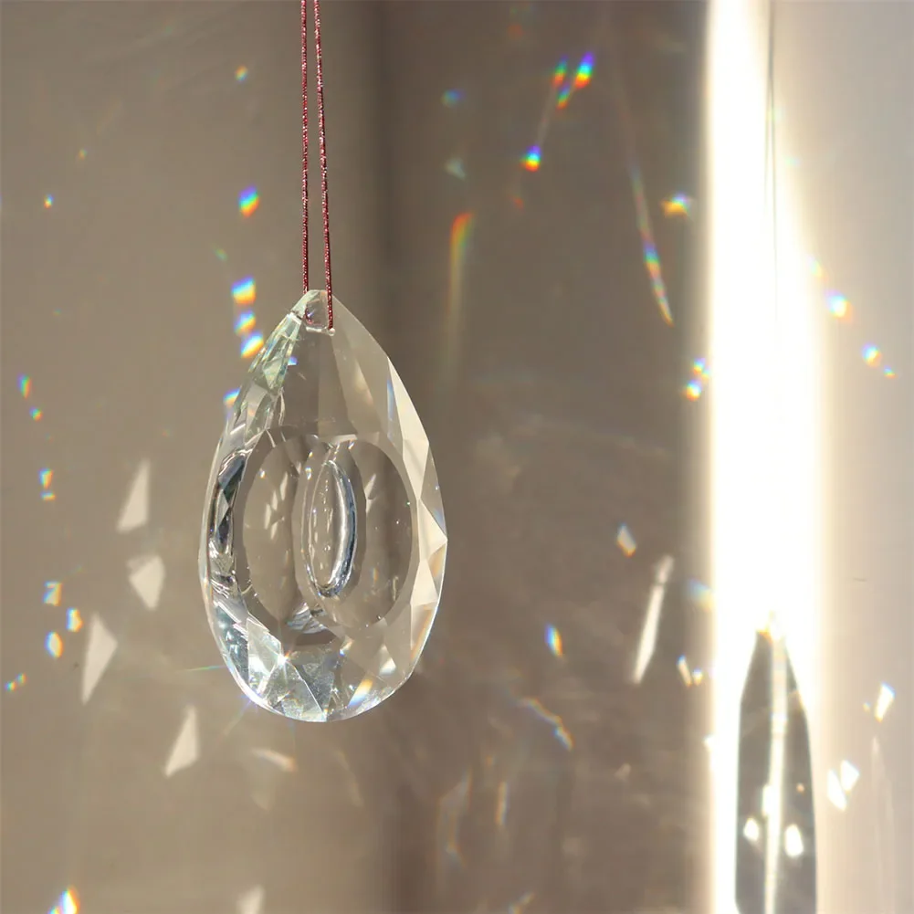 Clear Crystal Ball Prism Sun Catcher Rainbow Pendant Maker, Hanging Crystal Prism,Lighting Bead Prisma Pendant