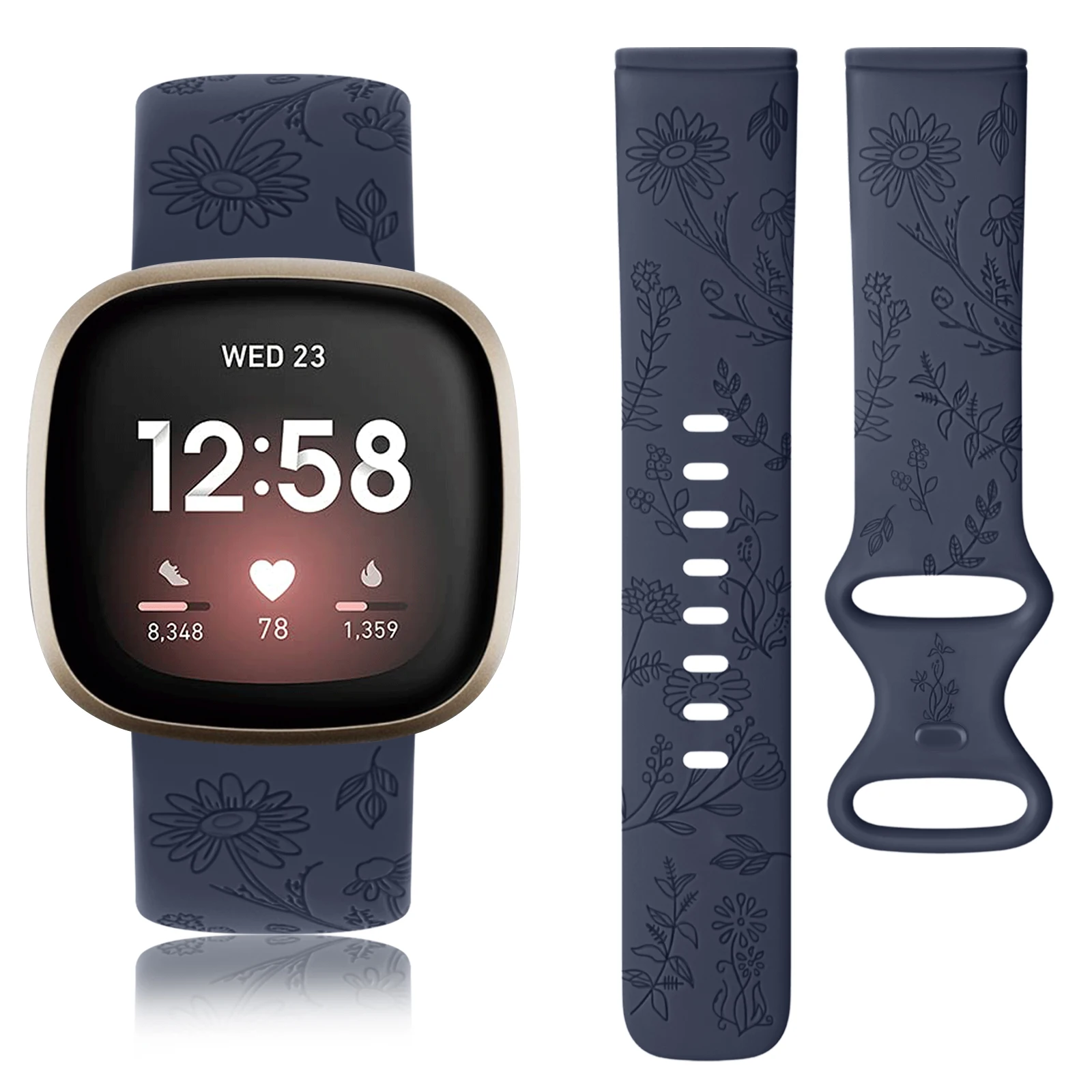 Soft TPU Strap for Fitbit Sense 2/Versa 4/Versa 3/Sense Watchband Wristband for Fitbit Versa 4/3 Sense/Sense 2 Bracelet Correa