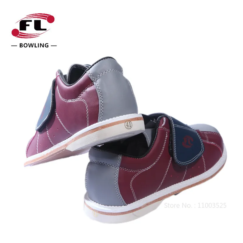 Men Women Indoor Bowling Shoes Non-slip Wear-resistant Sneakers Soft PU Leather Sports Bowling Shoes Lightweight Trainers