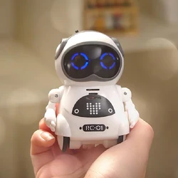 Robot kieszonkowy RC rozmawiający z interaktywnym dialogiem rozpoznawania głosu nagrywa śpiewający taniec Mini pilot zdalnie sterowane zabawkowe roboty dla dziecka