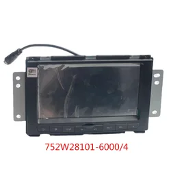 752W28101-6000/4 Touch Screen MP5 Radio Sinotruk SITRAK C7H G7 Display HOWO TX T5G Four Position Image Truck 752W28101-6000