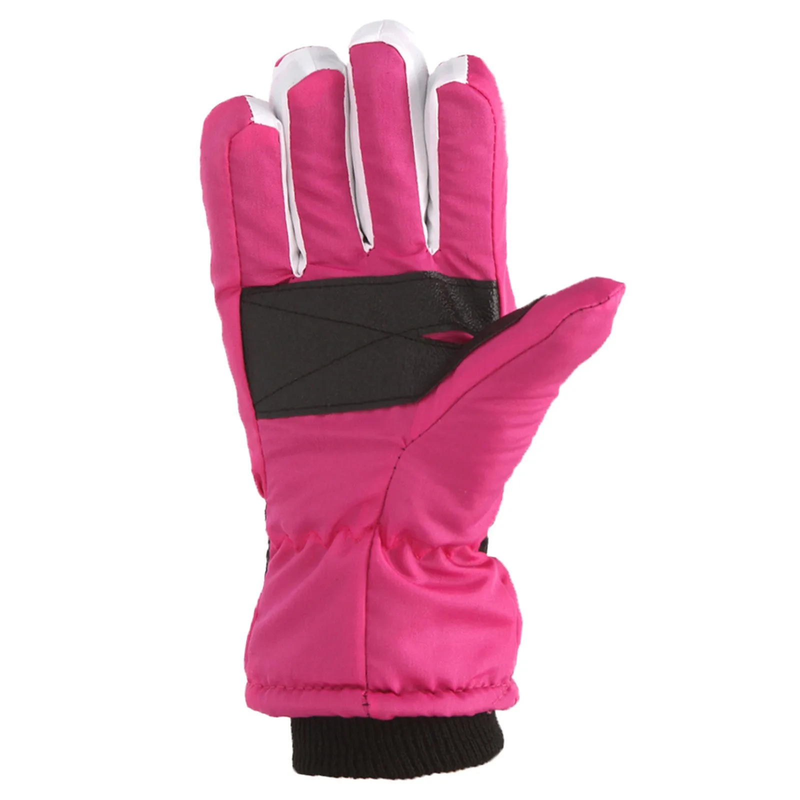 Winter Kids Ski Gloves Outdoor Sports Gloves Boys Girls Snow Skating Snowboarding Windproof Warm Ski Gloves For 7-12 Years Old