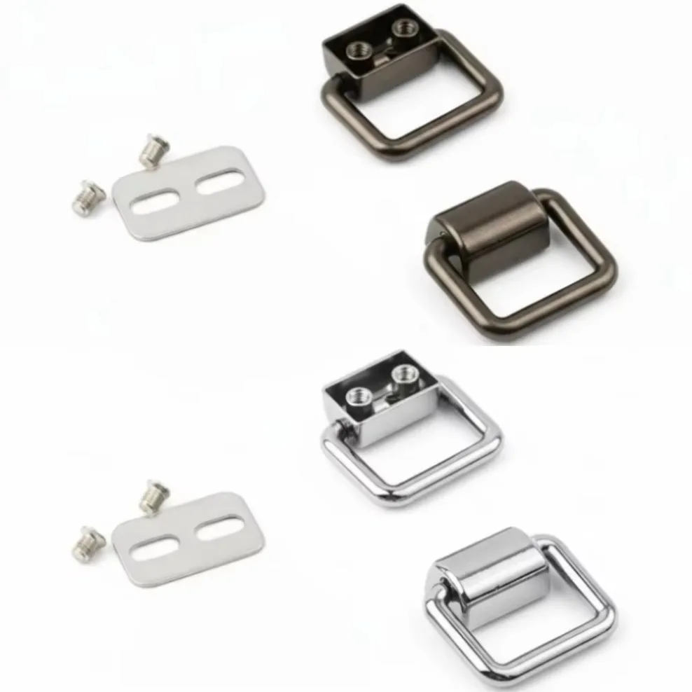 5/100Pcs 16/19mm D Ring Metal Hook Buckles Handbag Side Clip Carabiner Rings Connecting Clasp Strap Chain Bag Buckle Accessory
