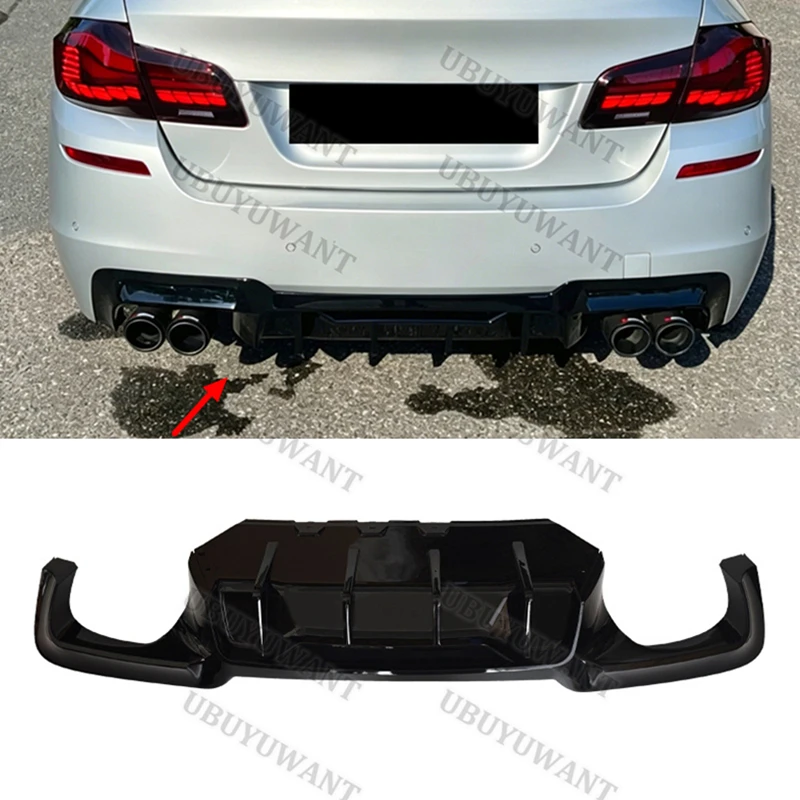 Für BMW F10 F11 M-Tech Sport 2011 2012 2013 2014 2015 2016 Heckdiffusor Spoilerlippe Auto-Rennschürze Karosserie-Kit