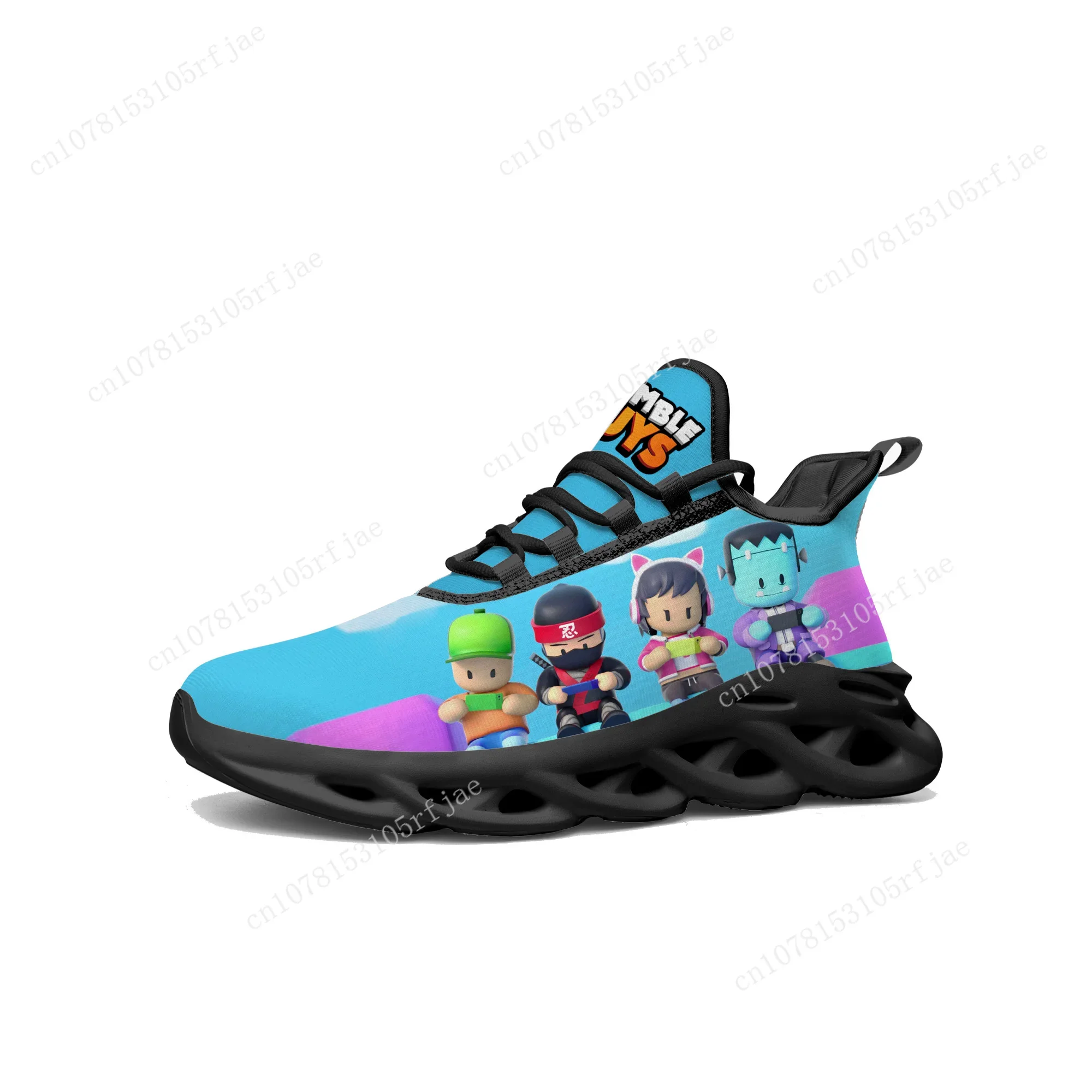 Stumble Guys Fuse Sneakers Cartoon Game Mens Womens Teenager Fashion Sports Running Shoes High Quality Tailor Made Lace Up Shoes