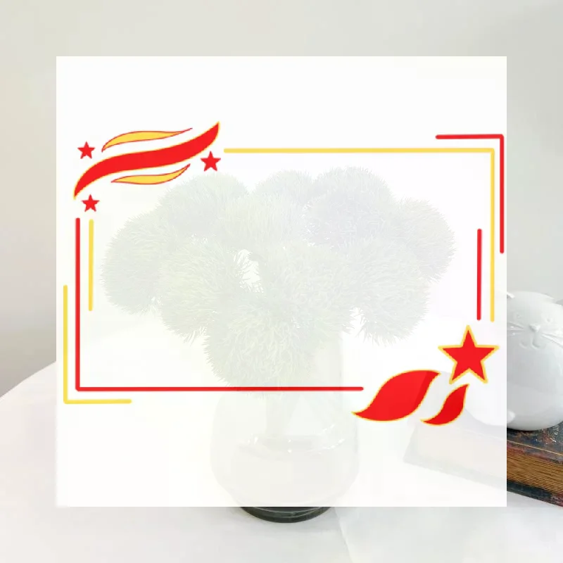 Artificial Flower Arrangement Pom Flowers Dianthus Stems Realistic Fake Flowers For Home Office Wedding Vase Decoration