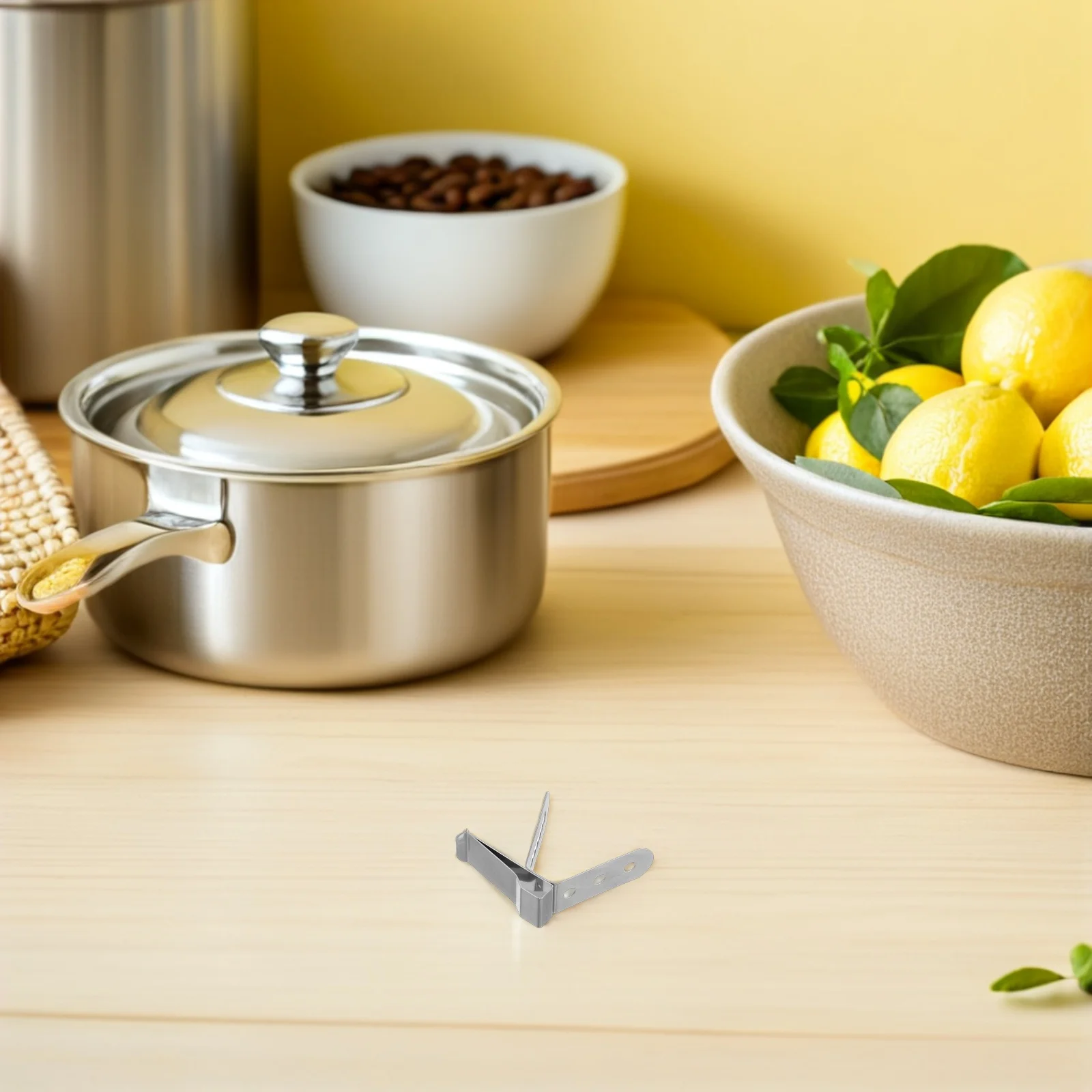 

4pcs Food Thermometer Fixing Clips Stainless Steel Holder For Candy Bbq Grill Pot 4.3Mm Hole Diameter Cooking Clamp Kitchen