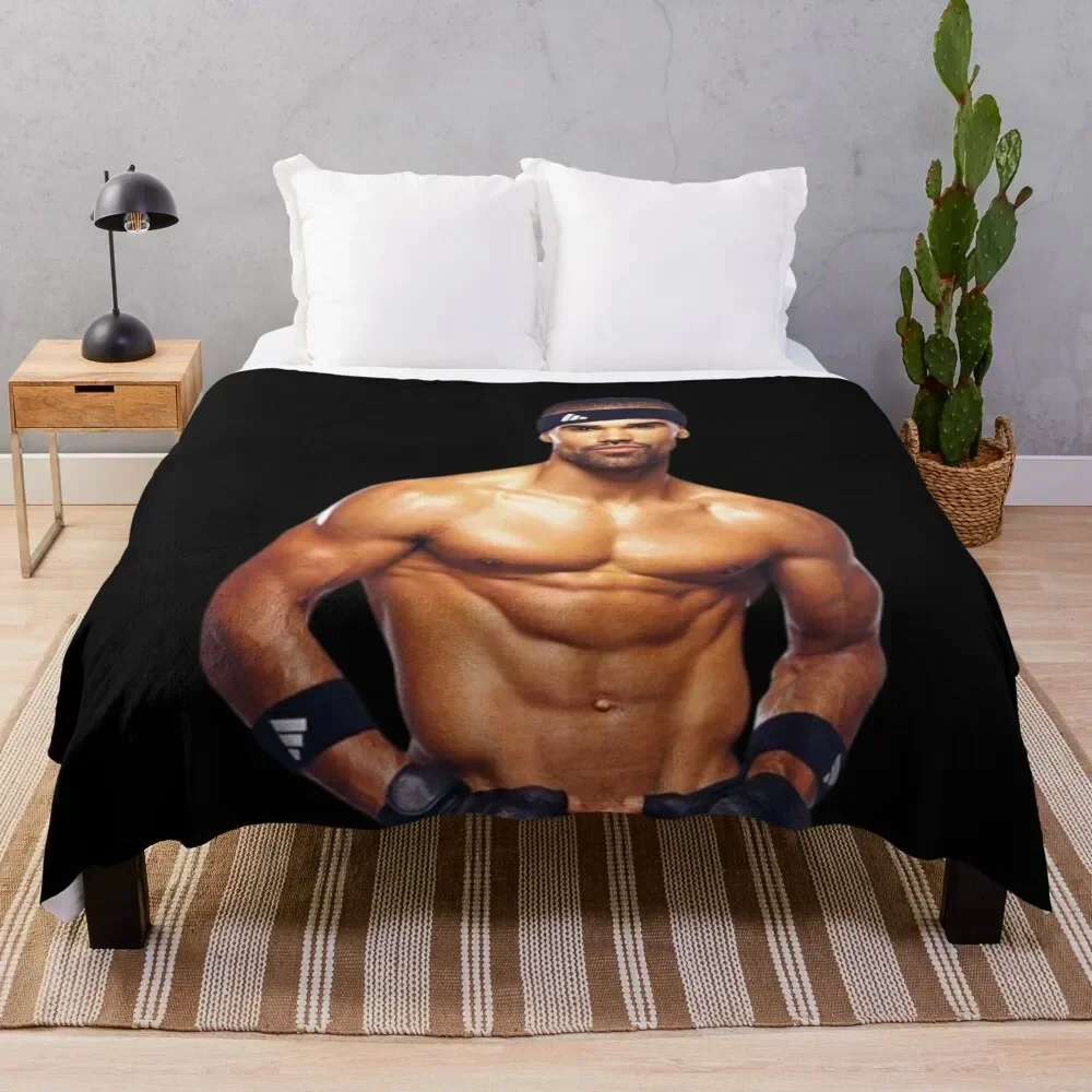 

Shemar Moore Throw Blanket Thin Soft Blanket for Summer Night Sleeping