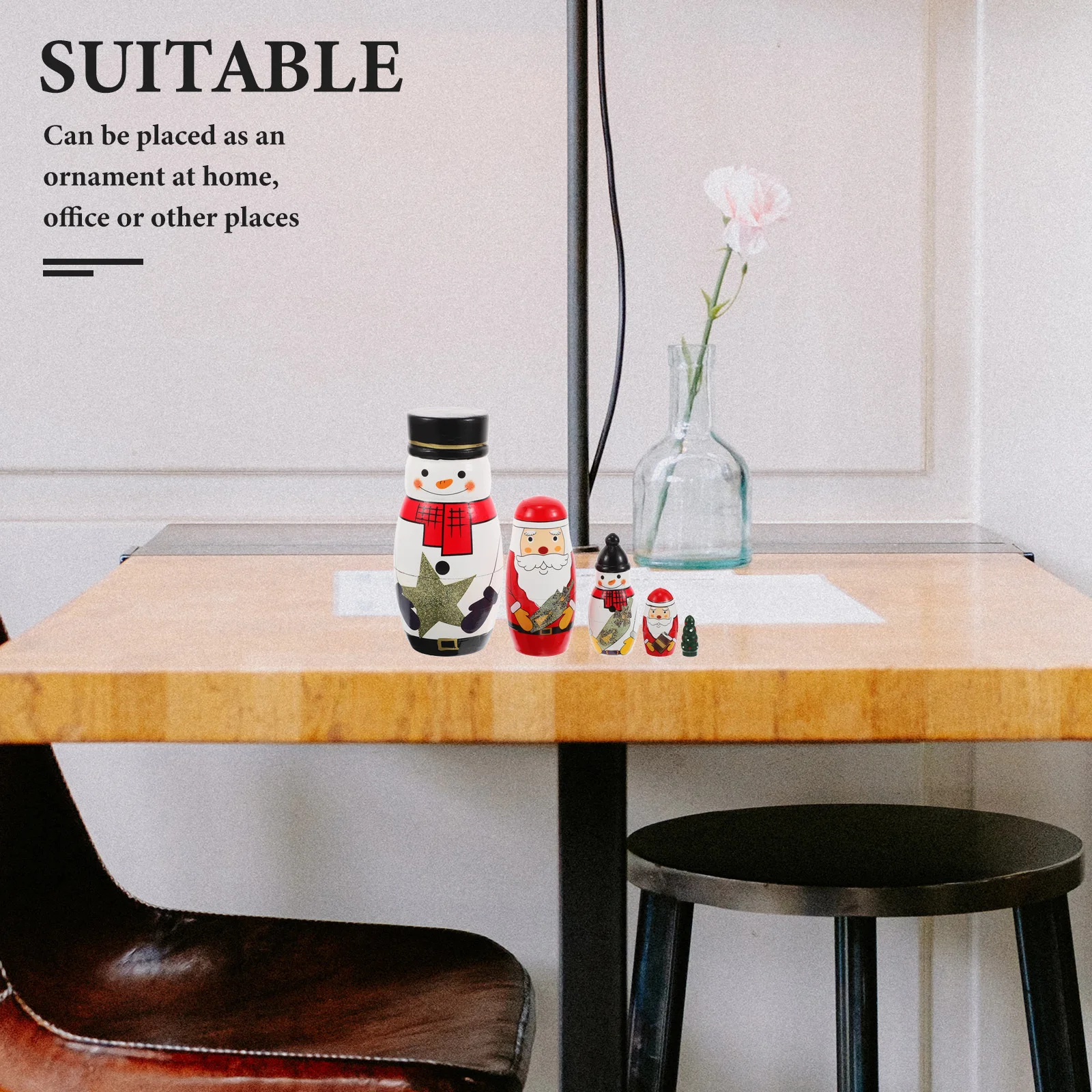 صندوق تخزين ديكور روسي لطيف للتعشيش هدية ماتريوشكا ماتريوشكا