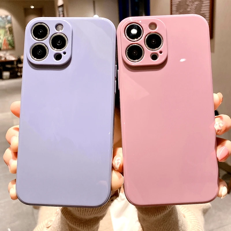 Soft Candy Phone Case For iPhone 11 12 13 14 Pro Max XS X XR 7 8 Plus SE 2020 Mini Shockproof Bumper Back Cover