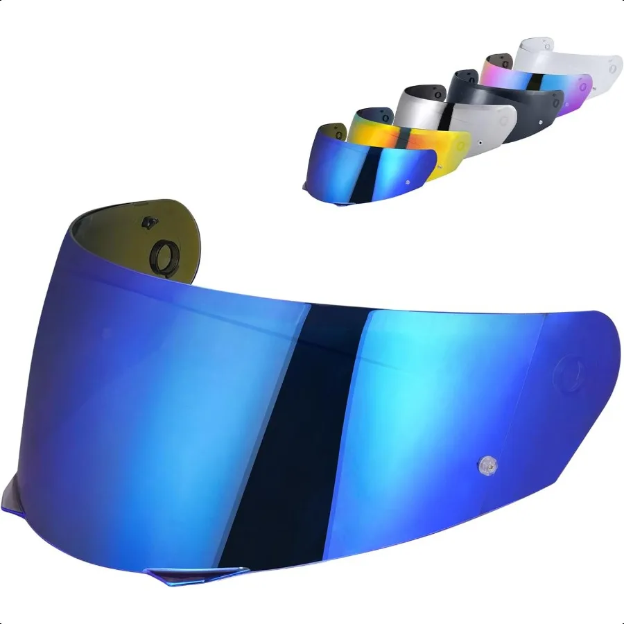 

HJ33 Замена козырька I90 Козырек Лицевой щиток Совместим с HJ33 Шлем Козырек Аксессуары Хром Синий