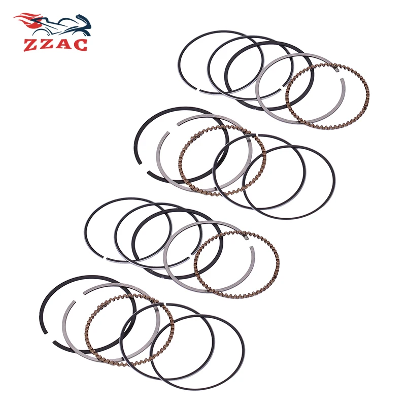 4 مجموعة 49 مللي متر STD المكبس ومجموعة حلقة لسوزوكي GSF250 بانديت 1990-1995 GSX250F 1990-1998 GSX250FX 2002-2003 GSX-R250 GSXR250
