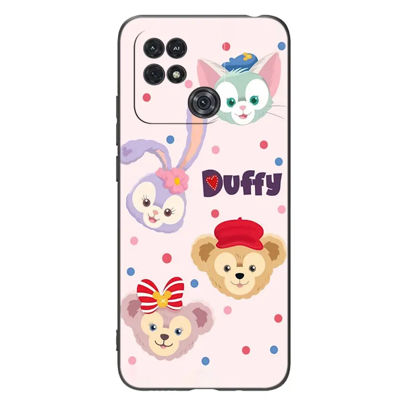 Disney Cartoon Duffy friends Black Phone Case For Xiaomi Redmi 12C A1 Plus 10A 10C 9A 9C 9T 8A 7A S2 K60E K50 Ultra K40S K20 Pro