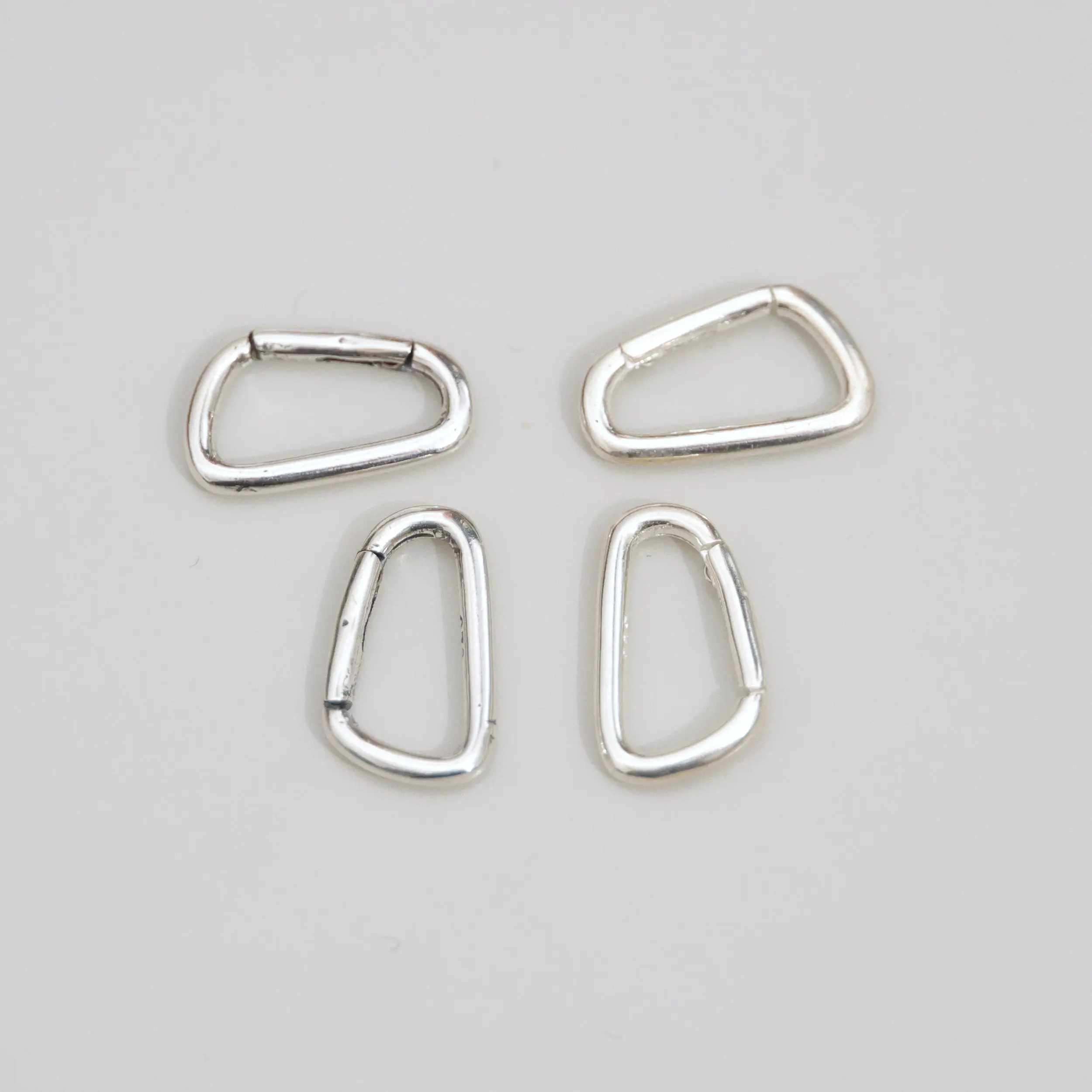 1PC 100% Solid 925 Sterling Silver Triangle Snap Hook for DIY  Jewelry Finding  Jewelry Accessories