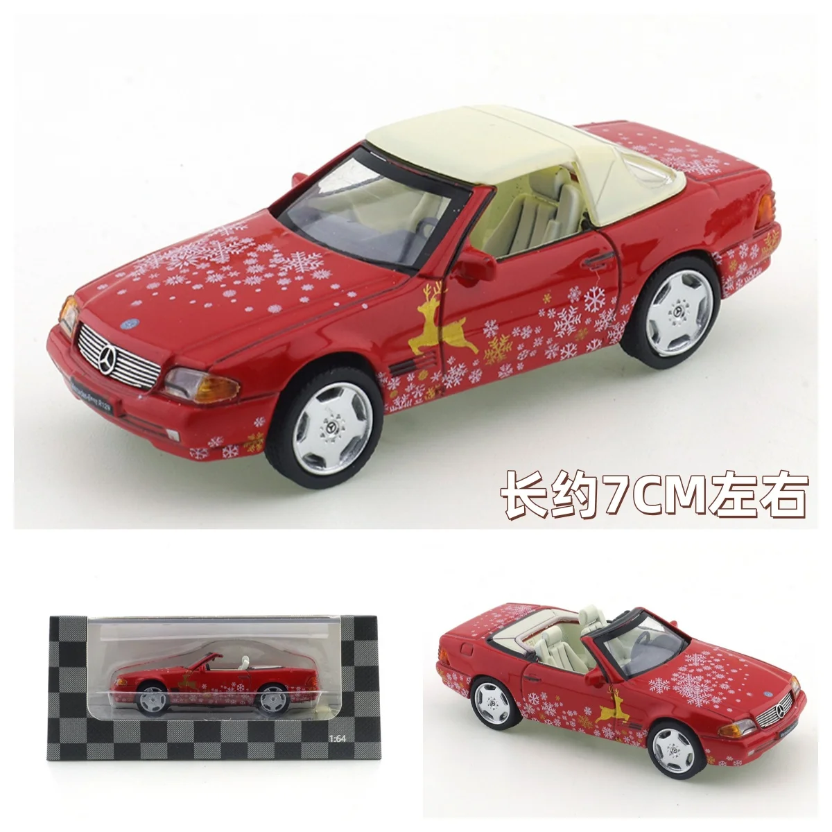 

DCT 1/64 игрушка из сплава, рождественская трансформируемая модель автомобиля, литая под давлением модель автомобиля, украшения, игрушки Cas, подарочные украшения