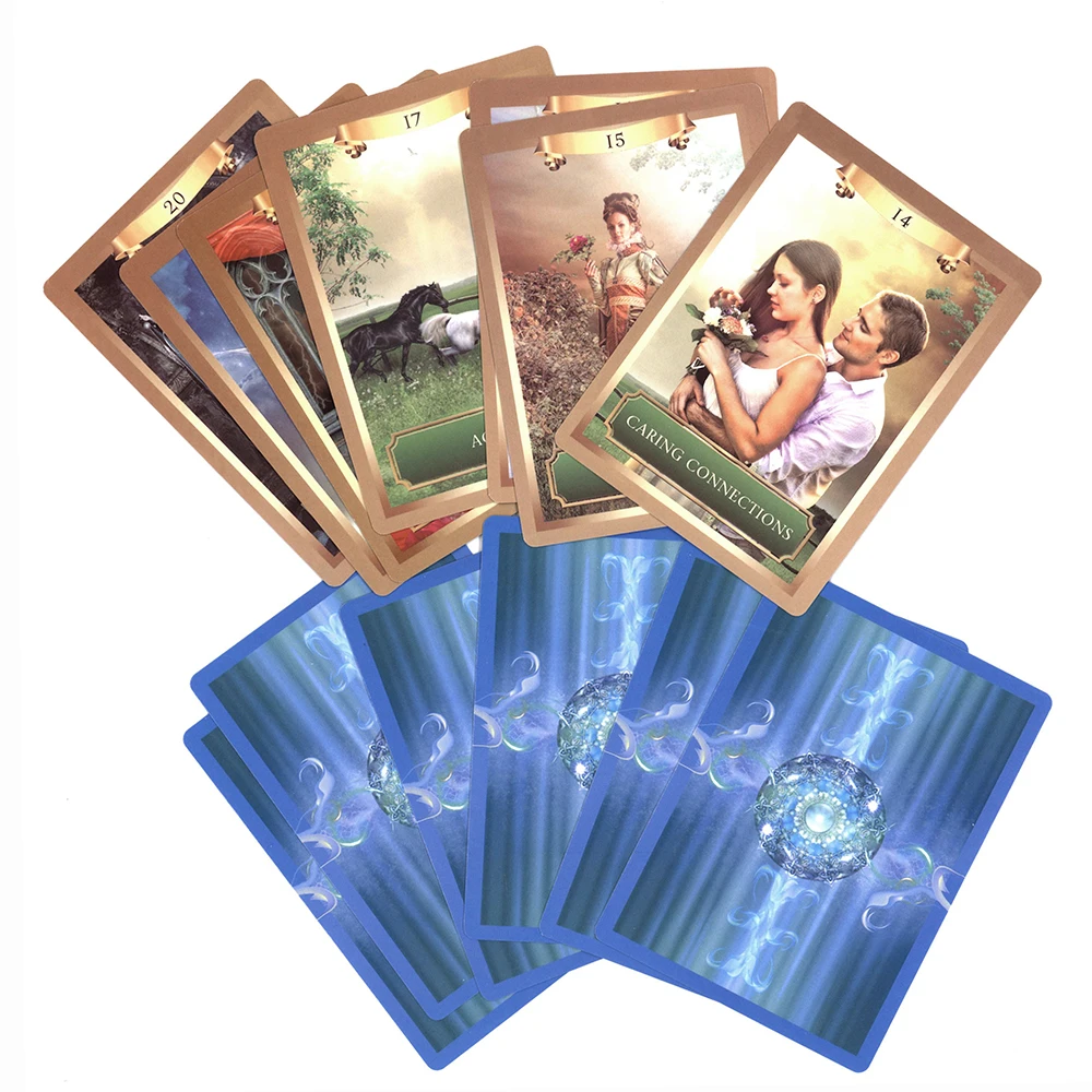 energy Oracle Tarot Cards English Version Deck Tarot Board Games Playing Card Divination Fate Entertainment Table Game