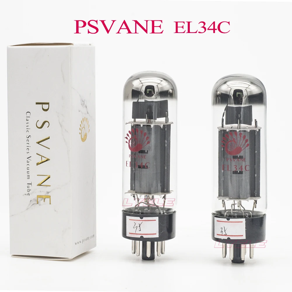 

PSVANE EL34C HIFI Audio Tubes Vacuum Tube Replaces EL34 EL34B 5881 6L6G 6CA7 6P3P KT77 Factory Precision Matched and Tested