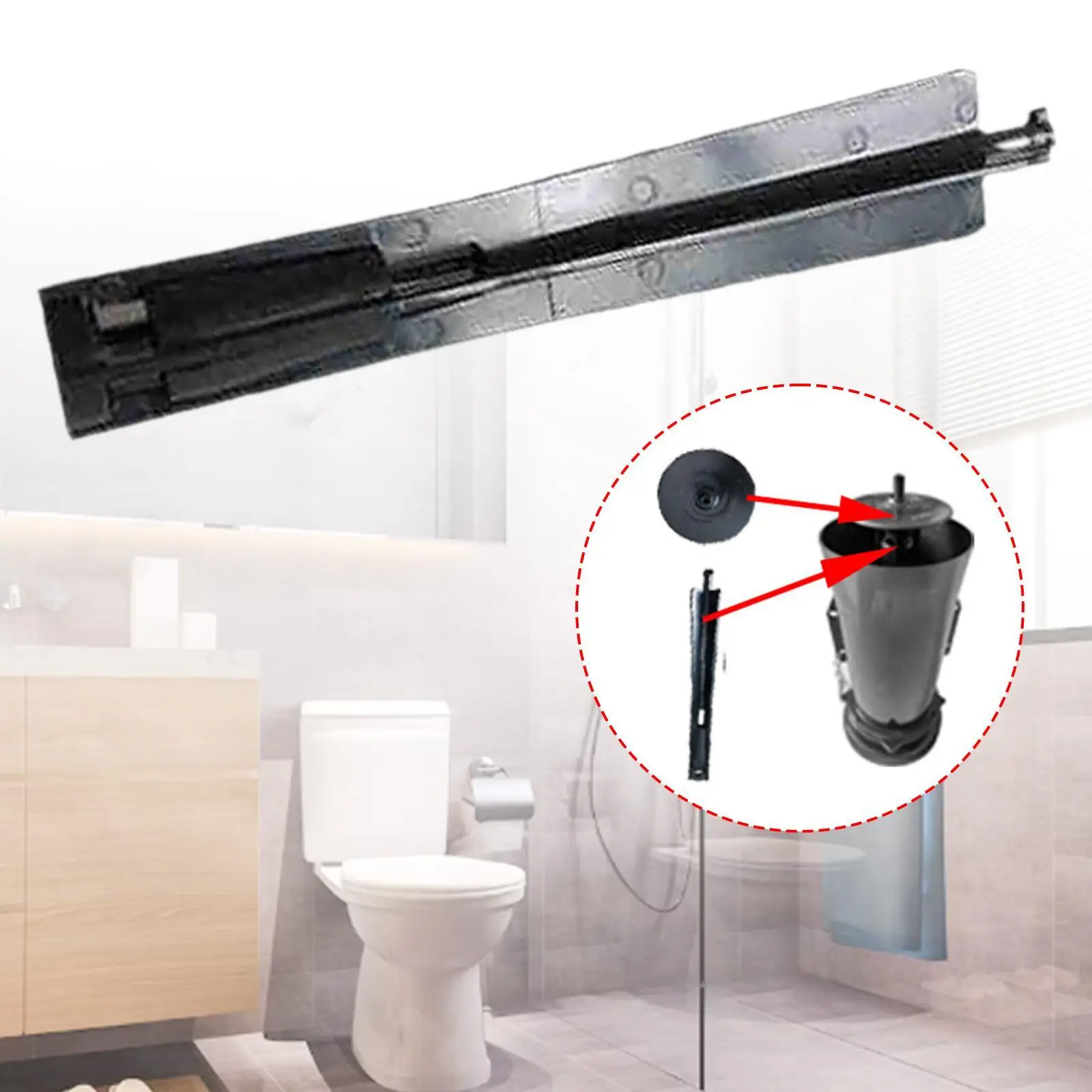 Flush Valve Link Connecting Rod Plastic Toilets Float Replacement Part for Toilet Tank Kit Replacement Bathroom Accessories